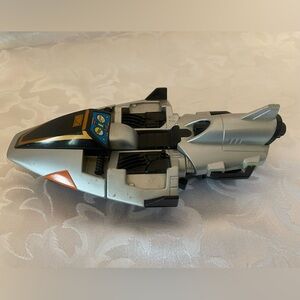 Vintage 1997 Bandai Power Rangers In Space Silver Galaxy Glider Cycle